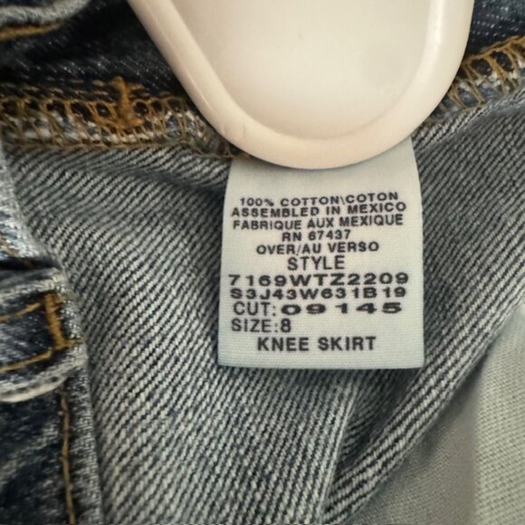 Ralph Lauren Knee Length Demin Skirt Size 8 - Picture 5 of 5